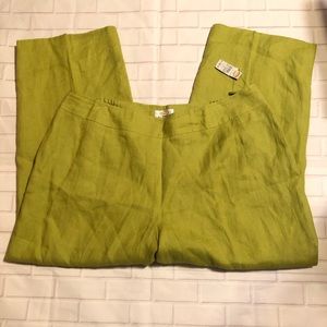Talbots Irish Linen Pants. 22W Petite. NWT